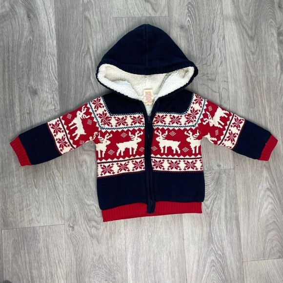 Rorie Whelan Other - Rorie Whelan kids cardigan jacket Reindeer Christmas Jacket Size 2T​​​​​​